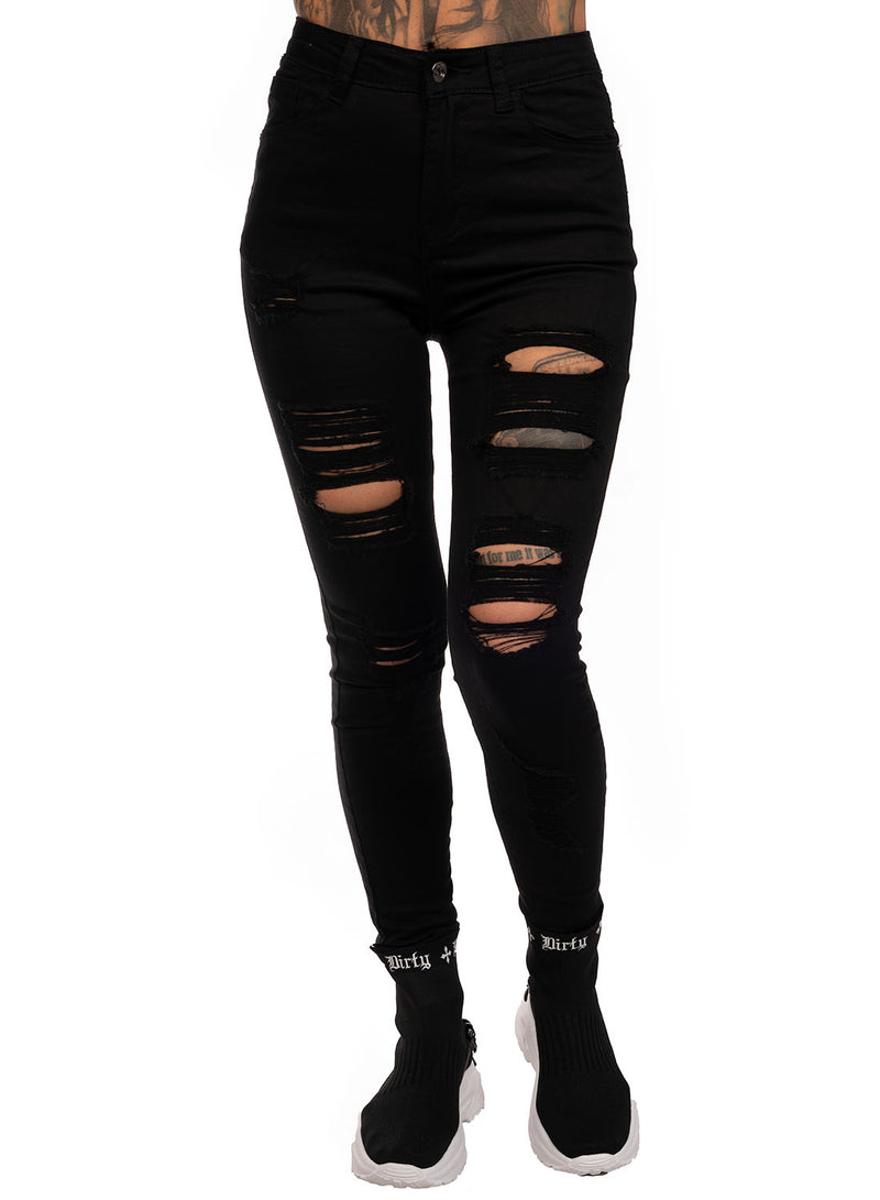 Ripped Black Skinny Jeans