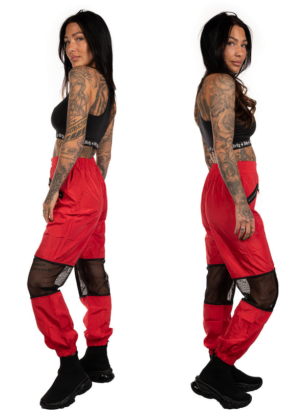 Red Mesh Pants