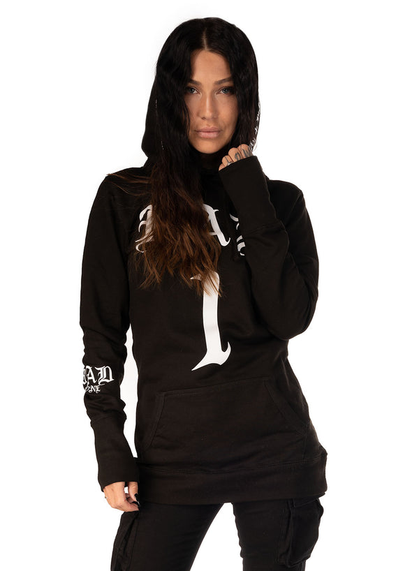 Bad 1 Long Hoodie, Black