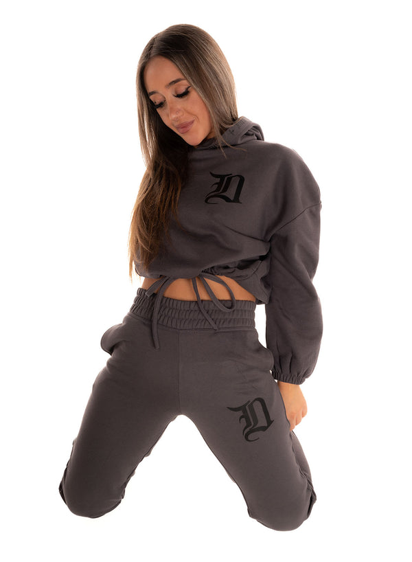 Bad 1 Cropped hoodie, Grey