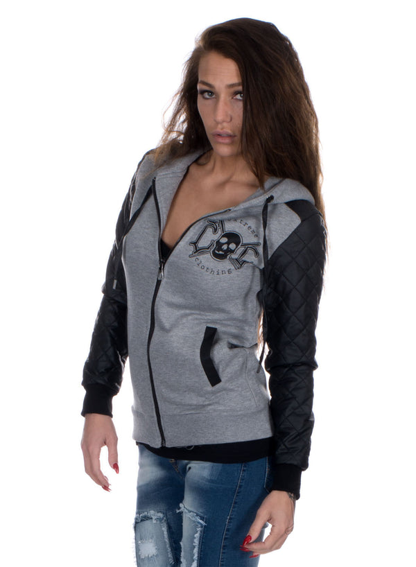 eXc - Black/Grey women Hoodie