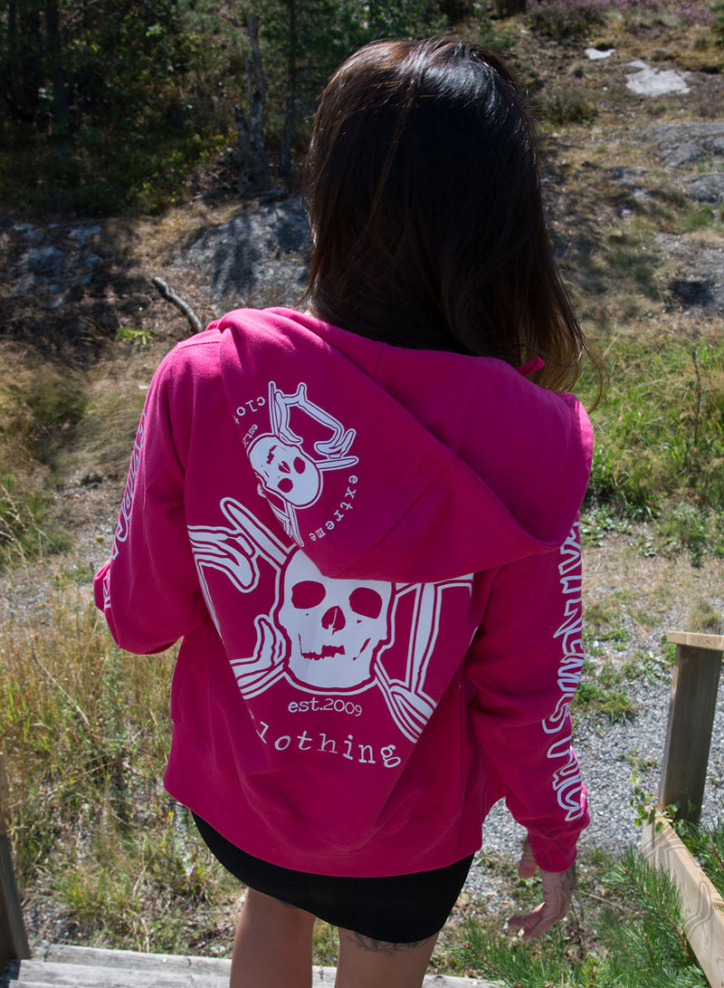 eXc - E A F Zip Logo Hoodie, Pink