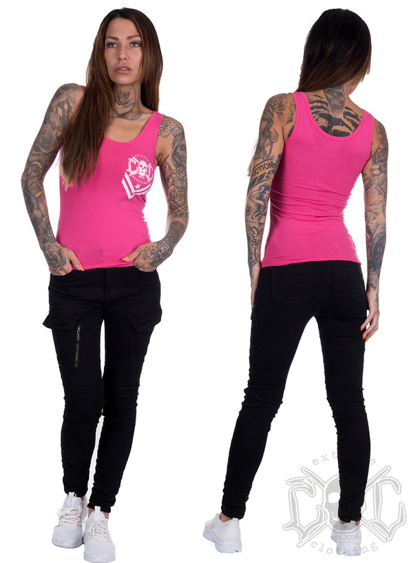 eXc - New Skull Logo Tank, Pink