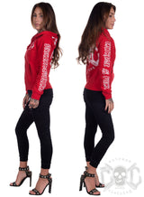 eXc - E A F Zip Logo Hoodie, Red N White