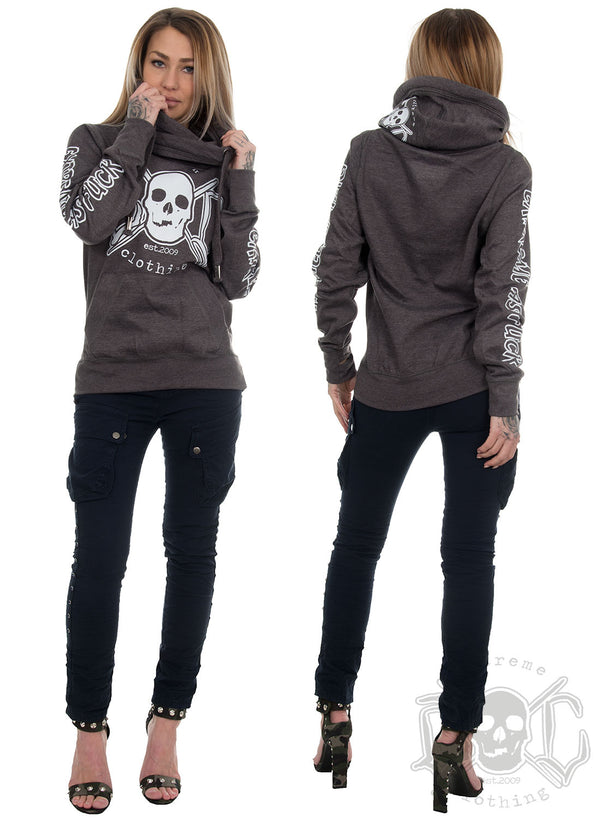 eXc - E A F Long Hoodie, Grey