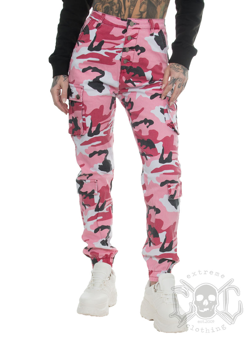 eXc Pink Camo Cargo Pants