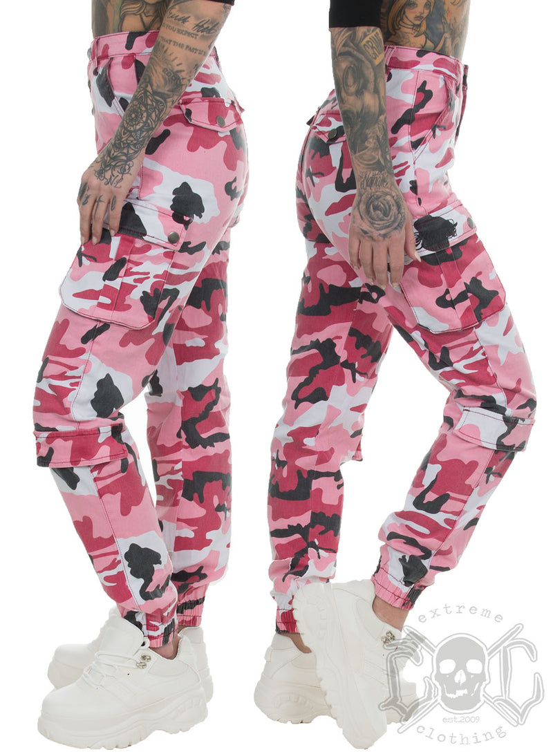 eXc Pink Camo Cargo Pants