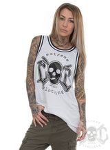 eXc - Unisex Skul Mesh Tank Top, White