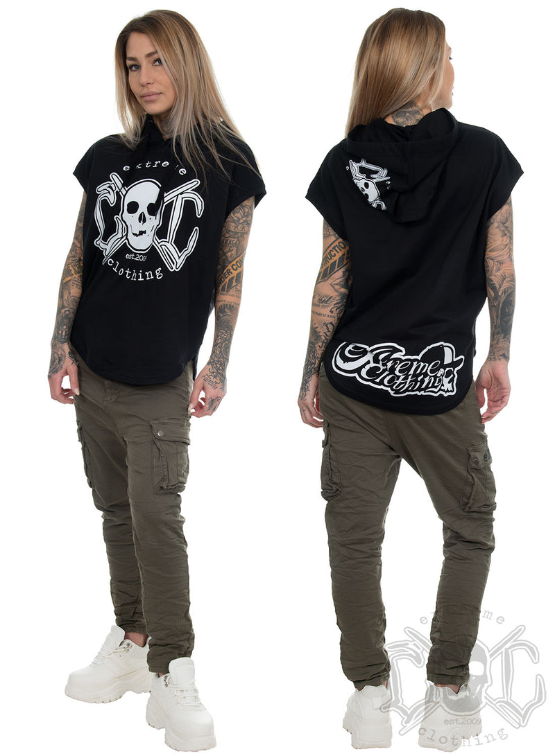 eXc - Skull Logo Sleeveless Hoodie