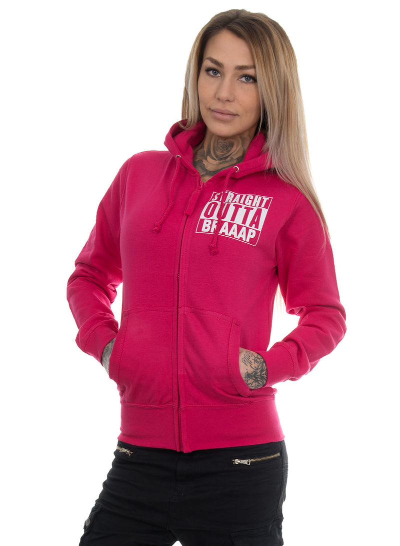 eXc - S O Braaap Girly Zip Hoodie, Pink