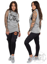 eXc - Sleeveless Unisex Muscle Hoodie, Grey n Black