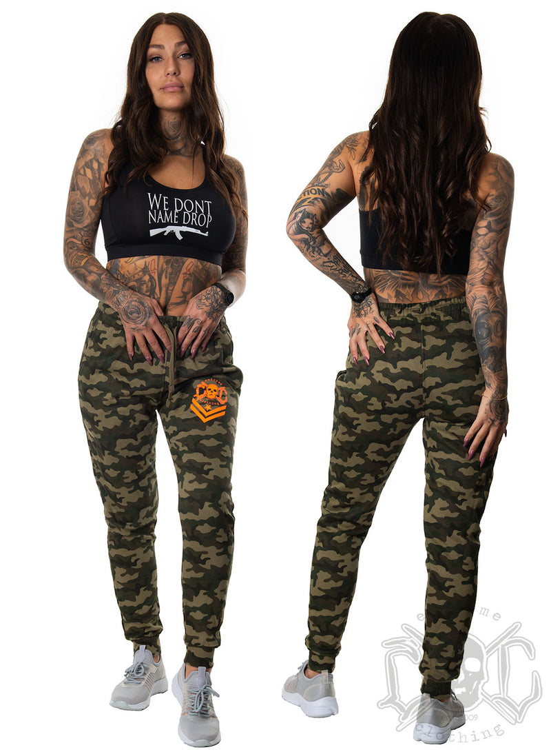 eXc Orange Skull Camo Sweatpants Unisex