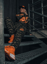 eXc Orange Skull Camo Sweatpants Unisex