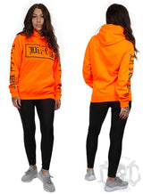 Dirty Unisex Hoodie, Neon Orange