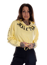 Chill Cropped Hoodie, Gul