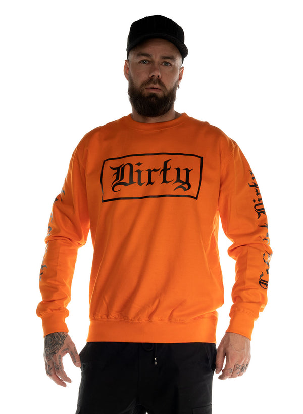 Men Sweatshirt, Orange