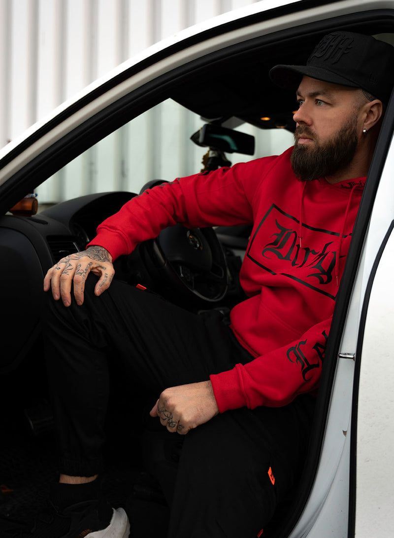 BF Hoodie, Red N Black