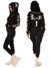 Bad 1 SlimFit Zip Hoodie, Black N White